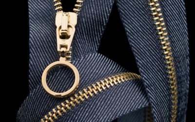 Zamki Platina na taśmie denim