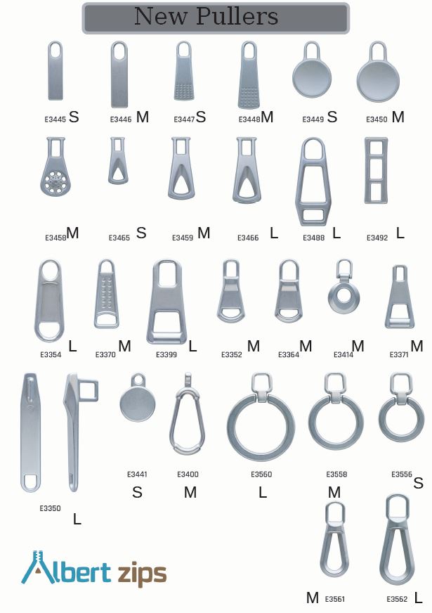 nowe propozycje uchwytów do suwaków Albertzips