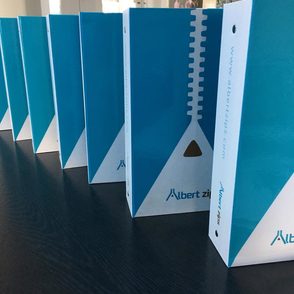 Kolekcja zamków błyskawicznych Albertzips, pudełka dla projektantów